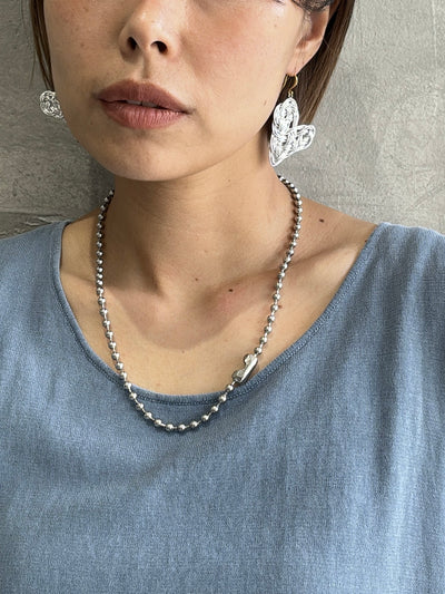 ５ミリボールチェーンチョーカー＆ブレスレットセット【ステンレス】／the Nines basic