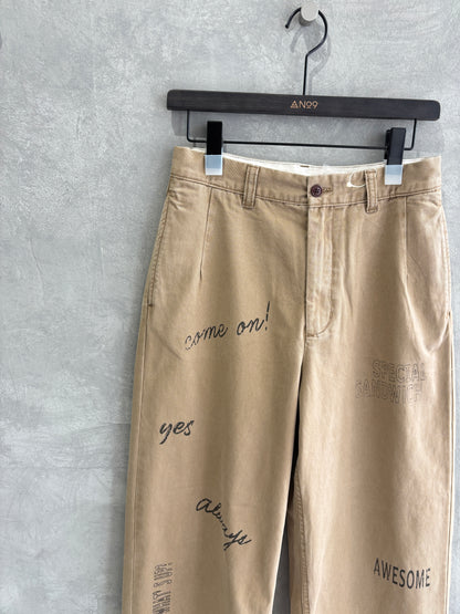 【再入荷】プリントチノパン／LE MÉLANGE