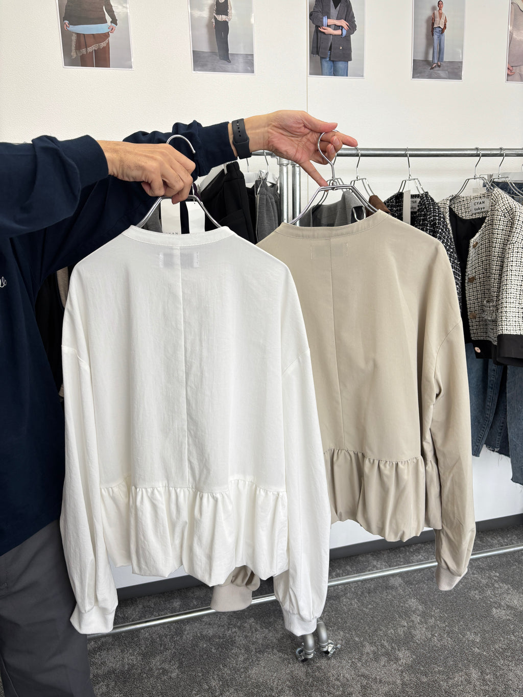 【予約⚡︎販売】ギャザーバルーンシャツ／604489／CYAN tokyo／2026 AW#1