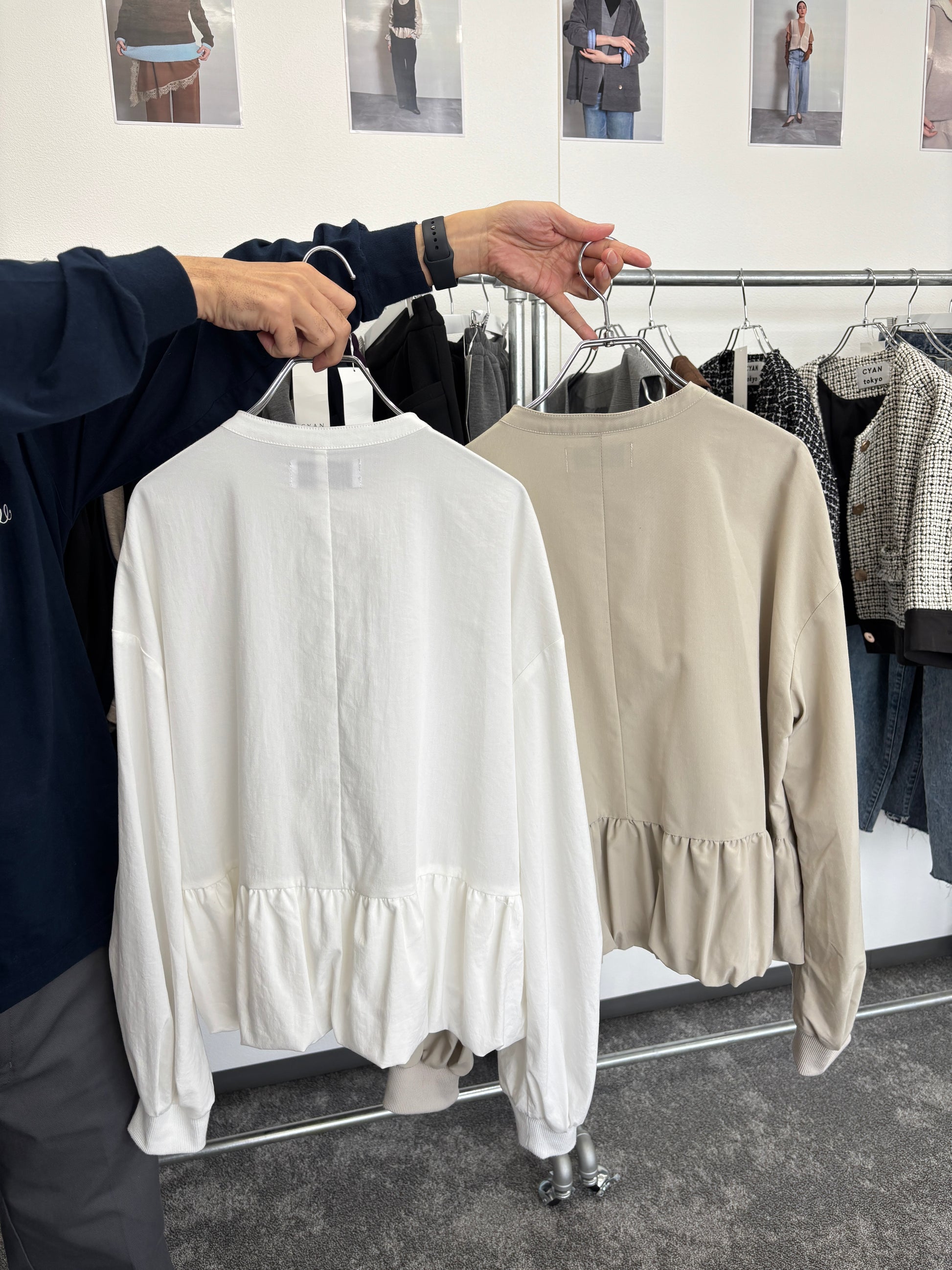 【予約⚡︎販売】ギャザーバルーンシャツ／604489／CYAN tokyo／2026 AW#1