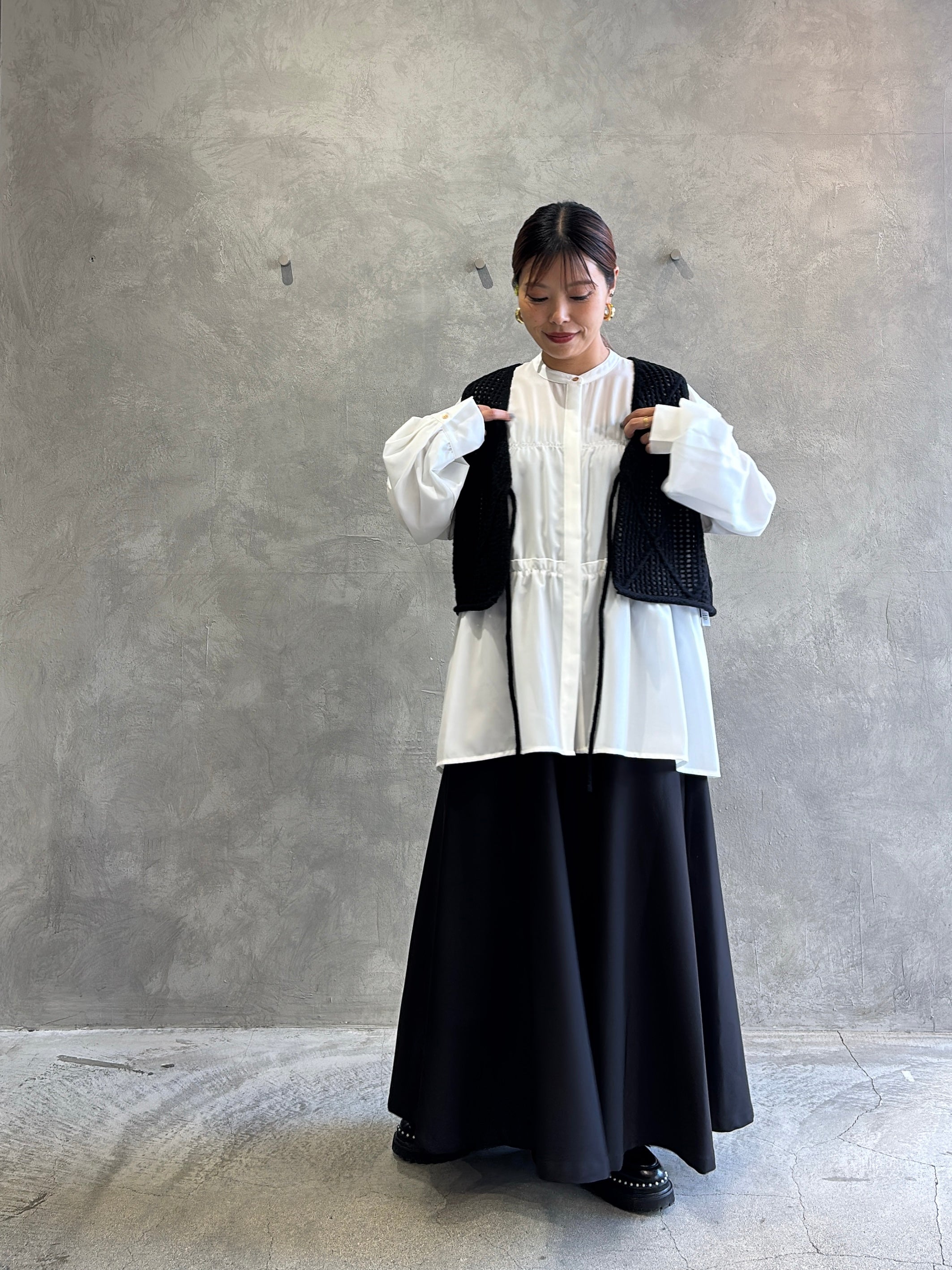 透かしアーガイルニットベスト／CYAN tokyo – No.9-the Nines-