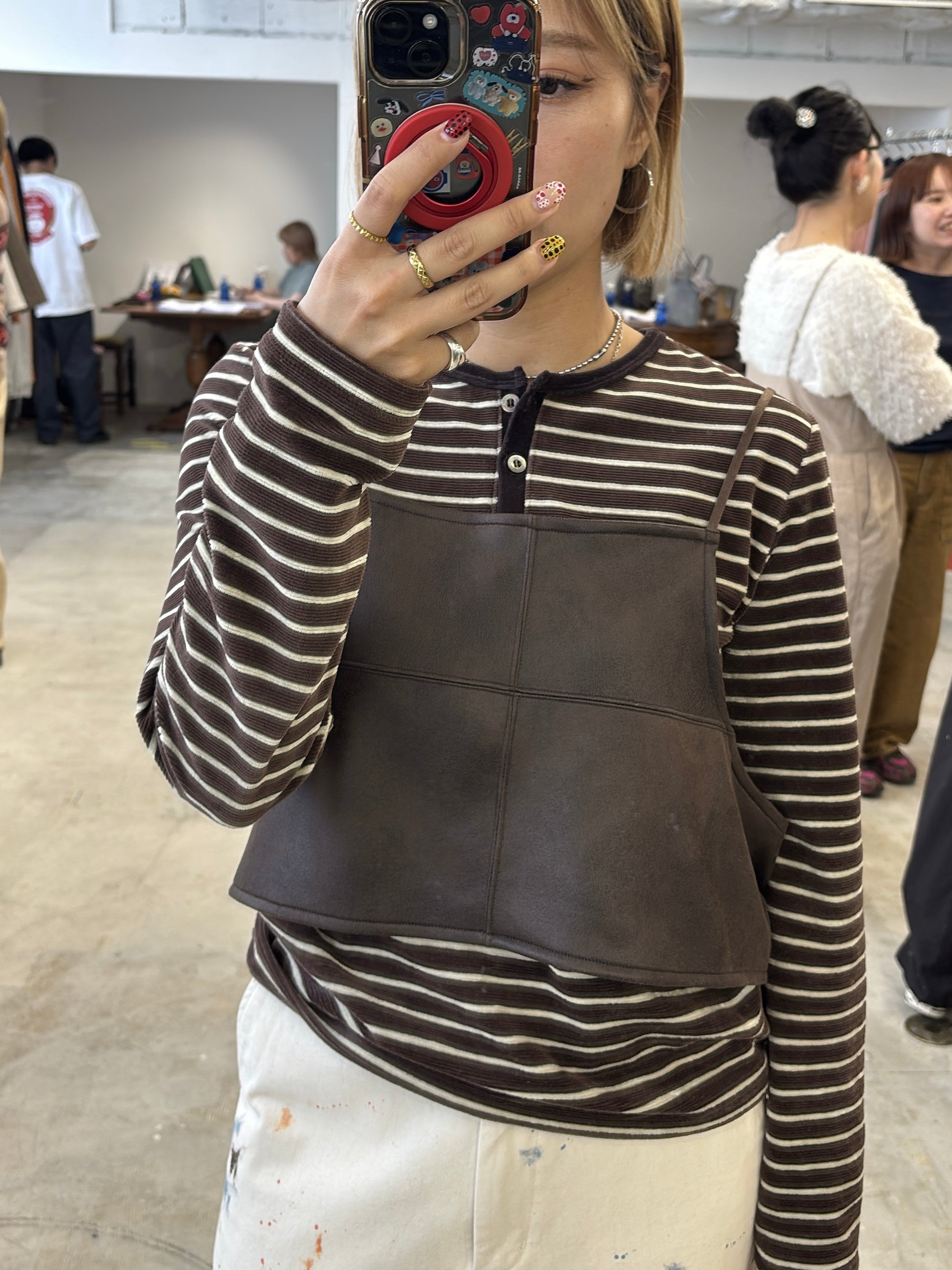 【予約⚡︎販売】モッチモチダンボール箔プリントビスチェ／8651702／LE MÉLANGE／2026 AW #2
