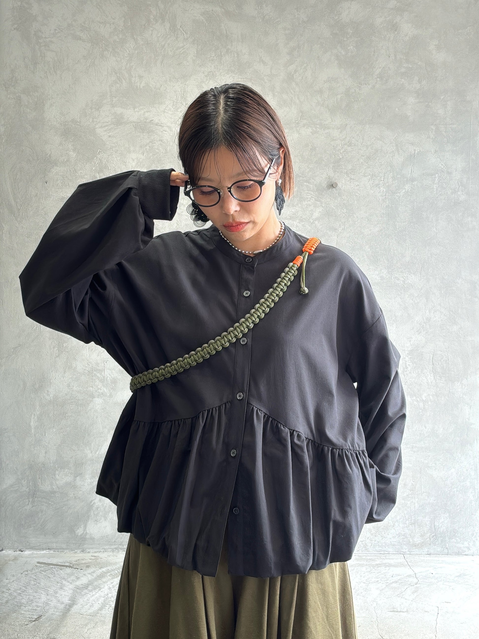 ギャザーバルーンシャツ／604489／CYAN tokyo／2026 AW#1