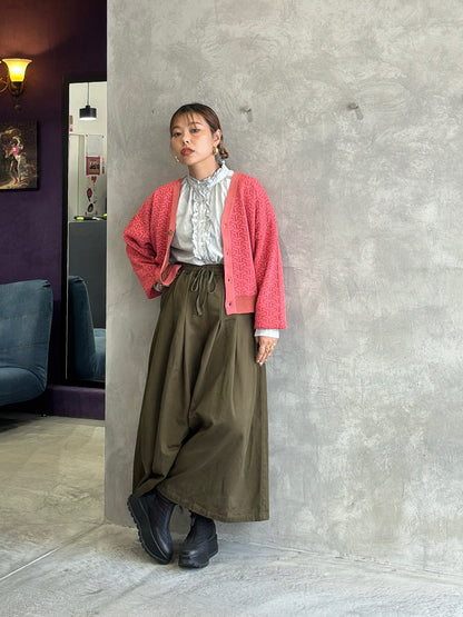 連続柄ニットカーディガン／LE MÉLANGE