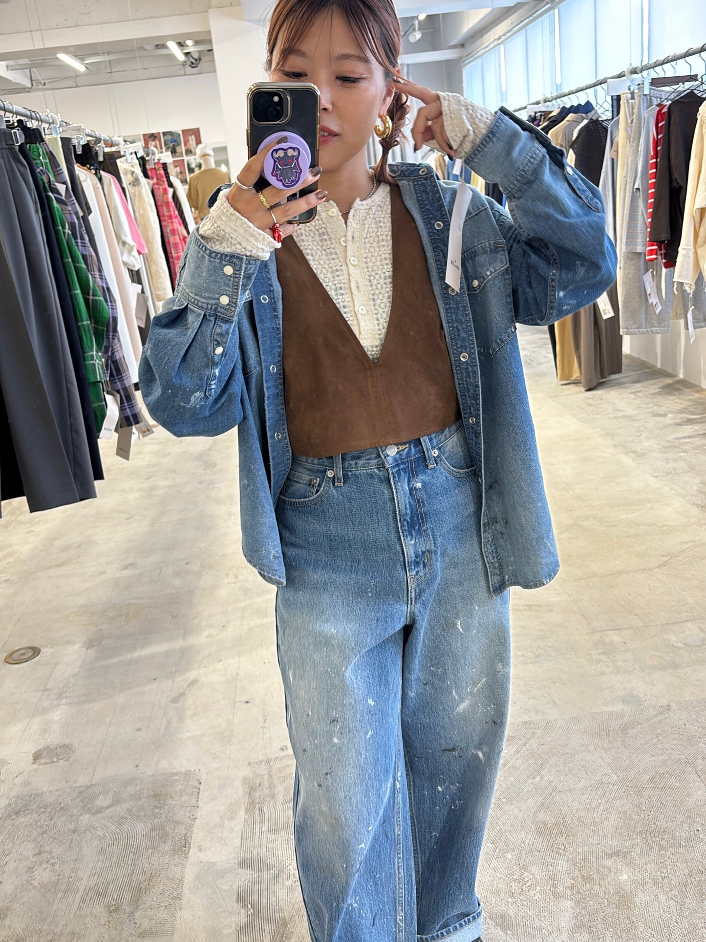 受付終了【予約販売】ダンガリーシャツ／8613202・8613201／LE MÉLANGE