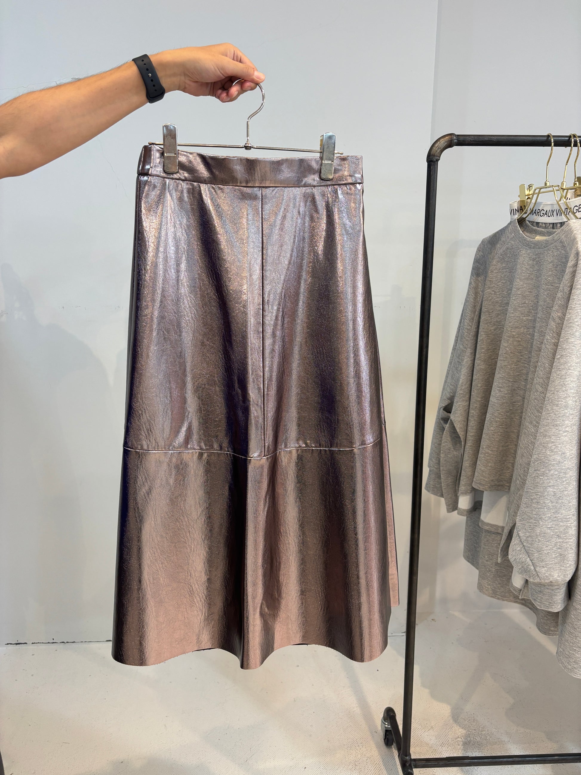 【予約⚡︎販売】メタリックスカート／MG SK-26124-A／MARGAUX VINTAGE／2026 AW＃2