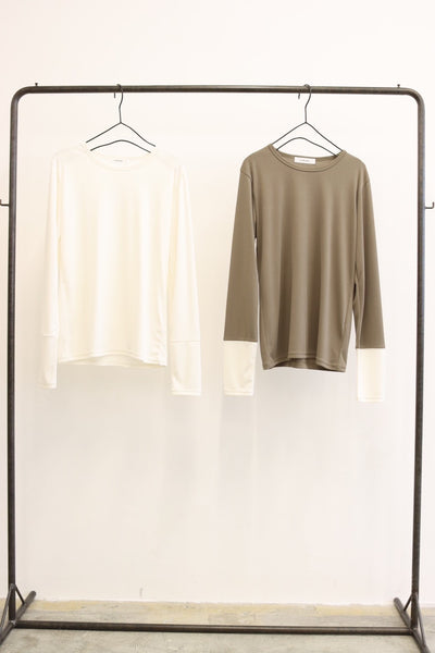受付終了【予約⚡︎販売】ヴィンテージ加工フライスロンT／#8641011／LE MÉLANGE／2026 AW #1