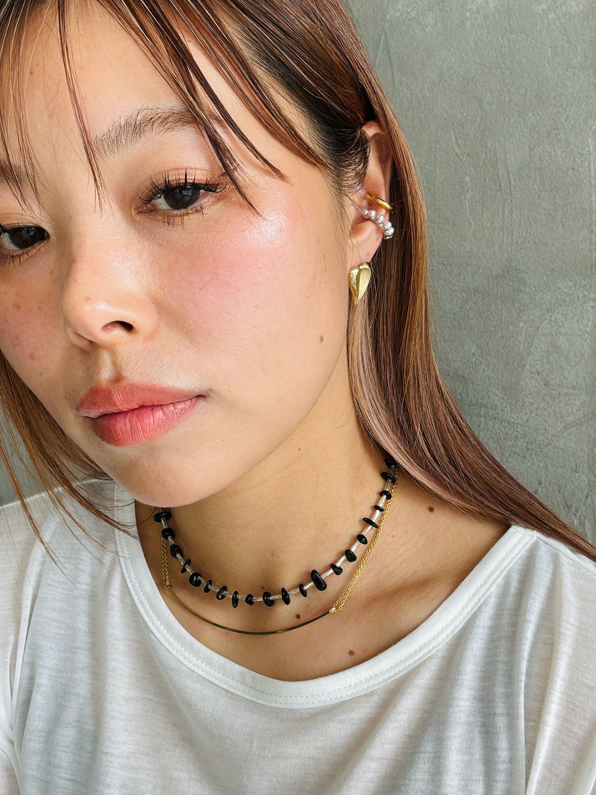 ⚡︎【予約販売】ブラックビーズmixネックレス