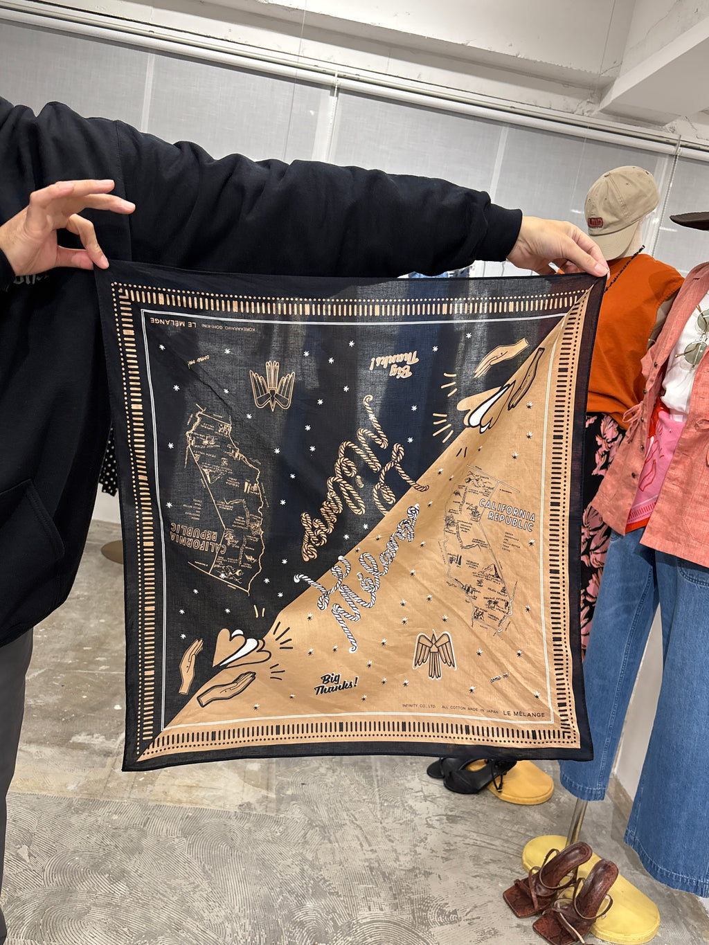 受付終了【予約販売】大判バンダナ／8628001／LE MÉLANGE／2026 SS#2