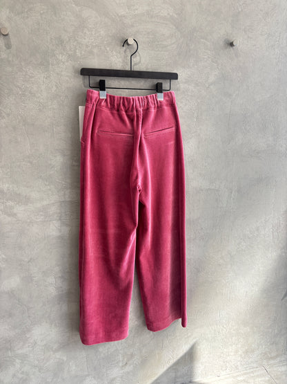 コーデュロイジャージーセミワイドパンツ／trois