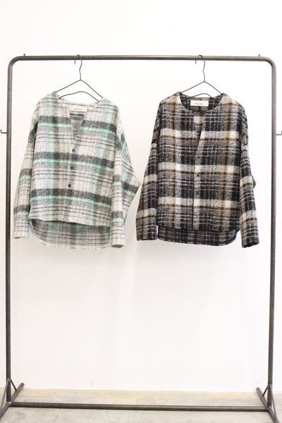 受付終了【予約⚡︎販売】スライバージャージチェック柄カーディガン／#8641104／LE MÉLANGE／2026 AW #1
