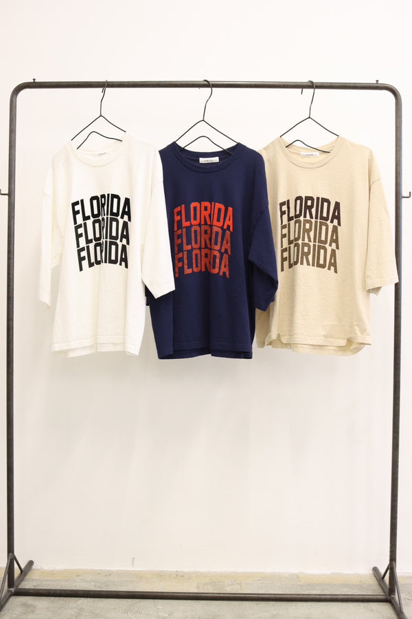 受付終了【予約⚡︎販売】6分袖フロッキープリントTシャツ／＃8641001／LE MÉLANGE／2026 AW #1