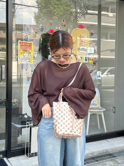 スタッズエンボスバッグ／イタリア・フィレンチェのレザーバッグ