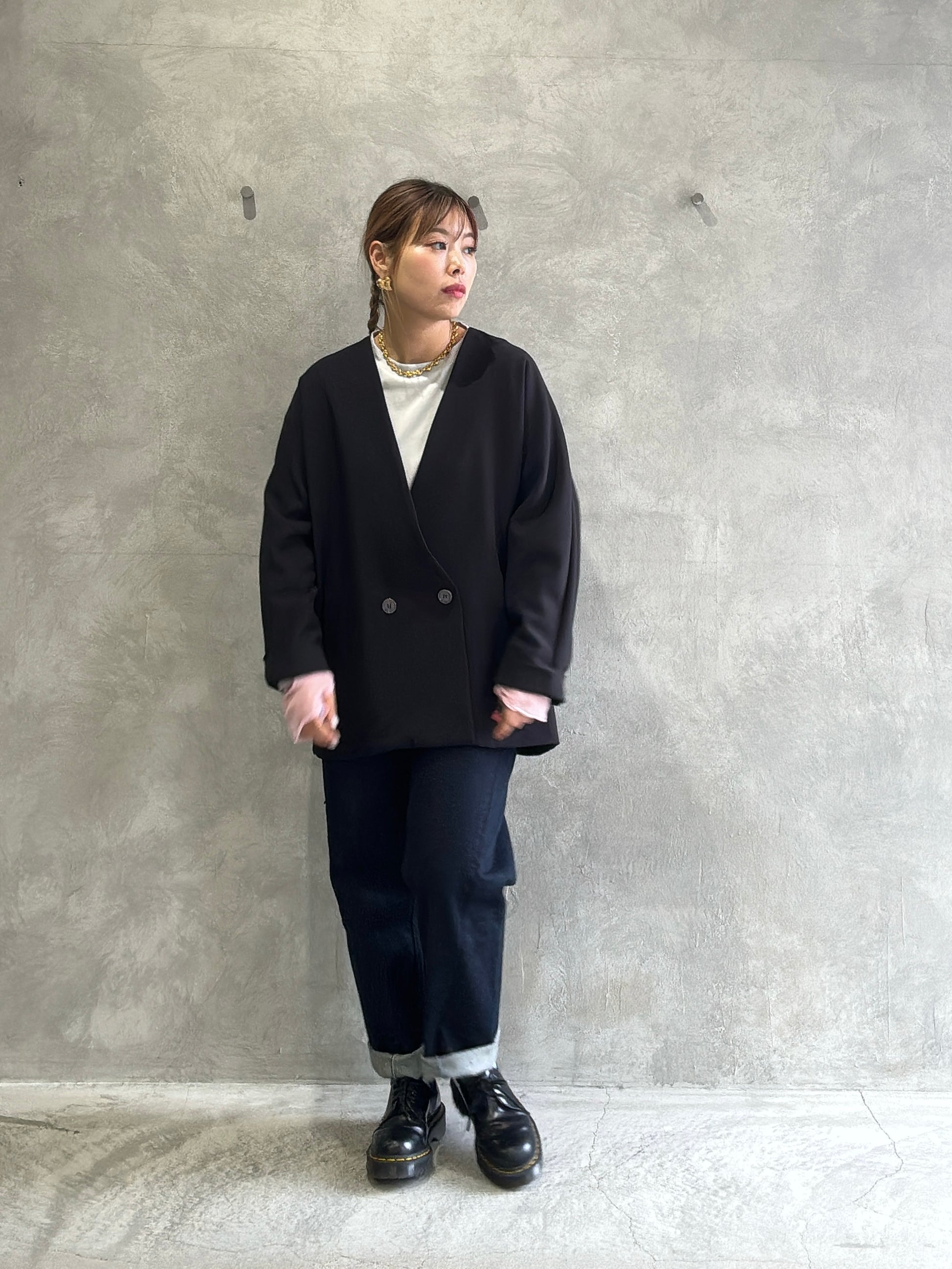 シアードッキング無地ロンT