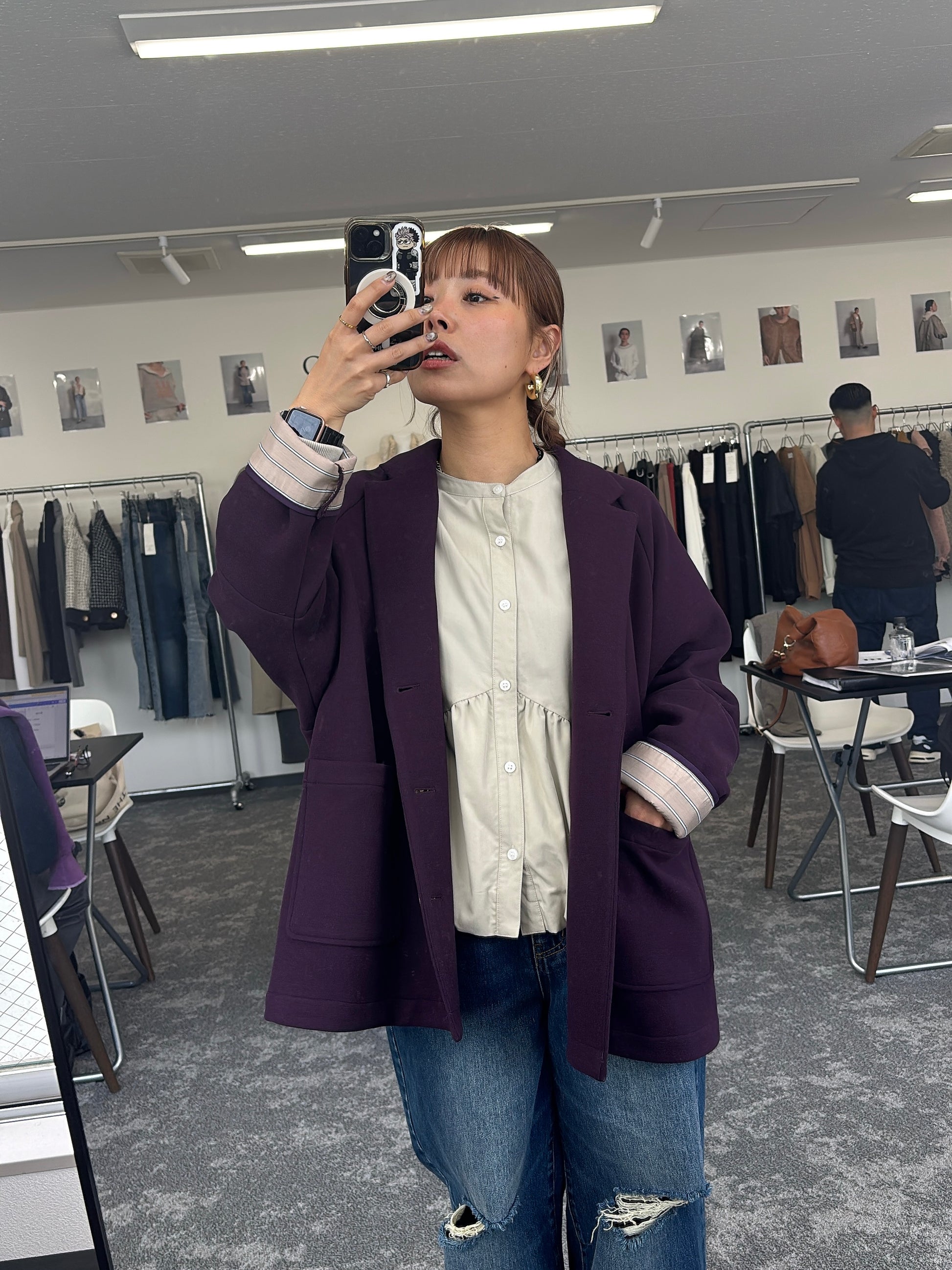 【予約⚡︎販売】ギャザーバルーンシャツ／604489／CYAN tokyo／2026 AW#1
