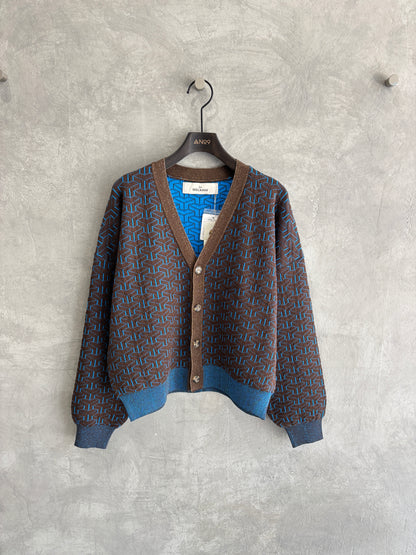 連続柄ニットカーディガン／LE MÉLANGE