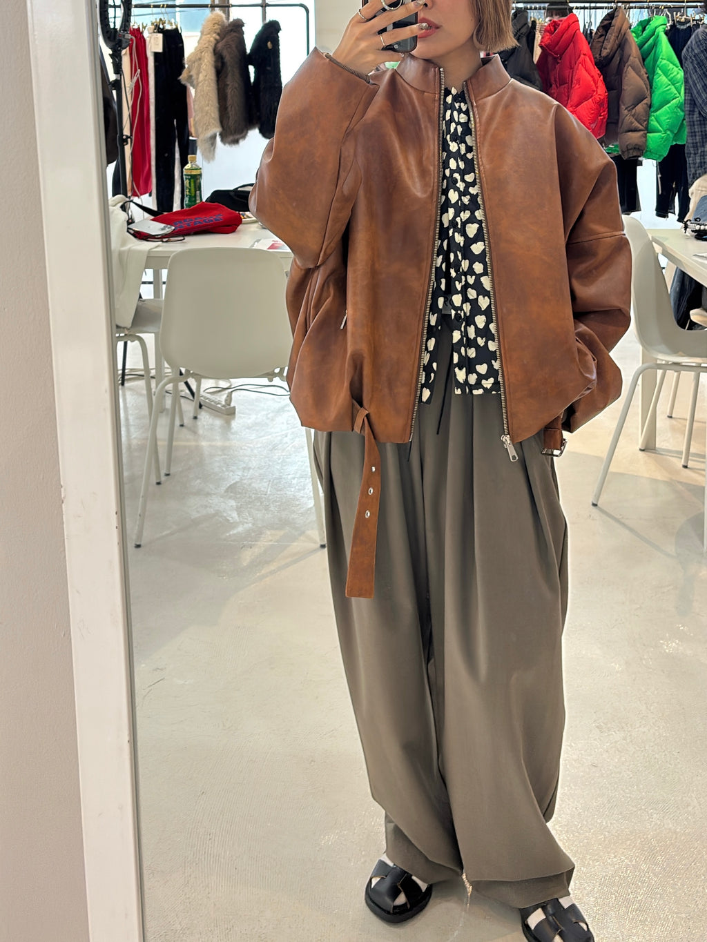 受付終了【予約⚡︎販売】ハート柄パディングベスト／MG JK-26086-A／MARGAUX VINTAGE／2026 AW＃1