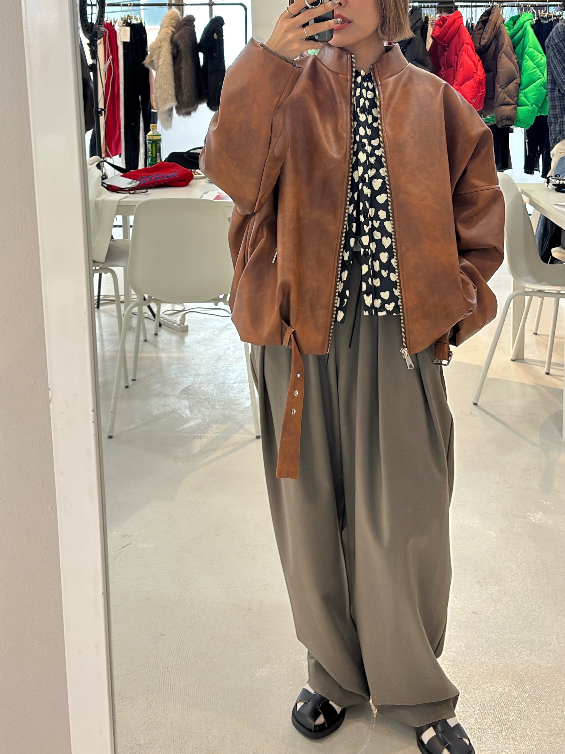 【予約⚡︎販売】ハート柄パディングベスト／MG JK-26086-A／MARGAUX VINTAGE／2026 AW＃1