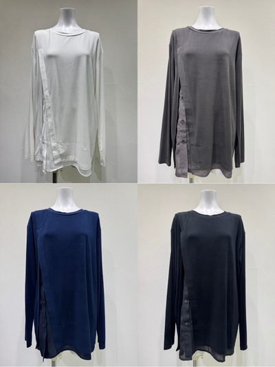 【予約⚡︎販売】シャツスリットウォームTOPS／607545／CYAN tokyo／2026 AW#2