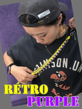 受付終了⭐︎コラボ【予約販売】Rétro PURPLE／レトロパープル（パープル×イエロー）2way仕様スマホショルダー／ホイップウェーブ＆パール／受注生産
