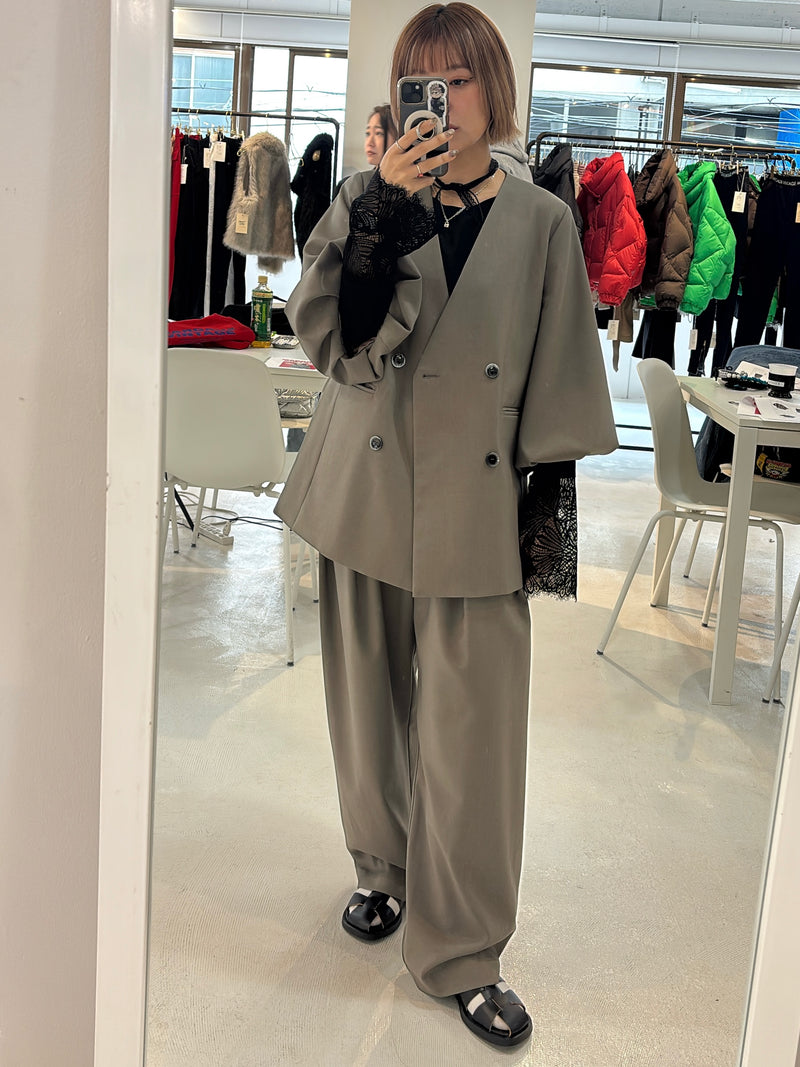 受付終了【予約⚡︎販売】ロゴウエストタックパンツ／MG PT-26089-A／MARGAUX VINTAGE／2026 AW＃1