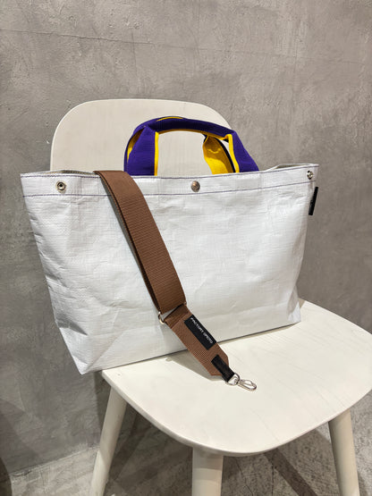 【予約販売】パープル×イエロー（本体：ホワイト）／FACTORY OMOTO／BASIC TOTE