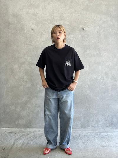 受付終了【予約販売】men'sサイズ／コード刺繍ポケット Tシャツ／ING