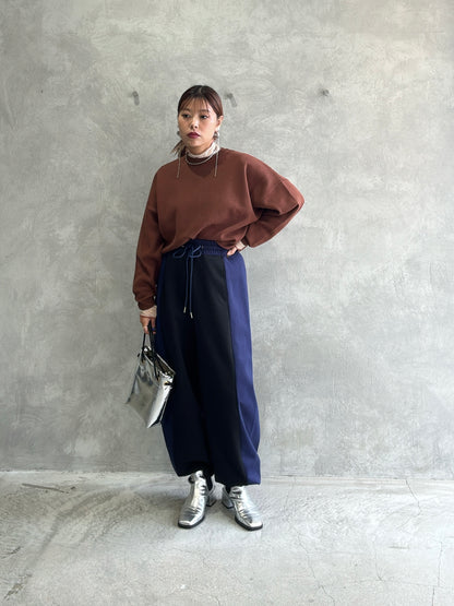 【再入荷】ポンチバイカラーパンツ／palm RICHE