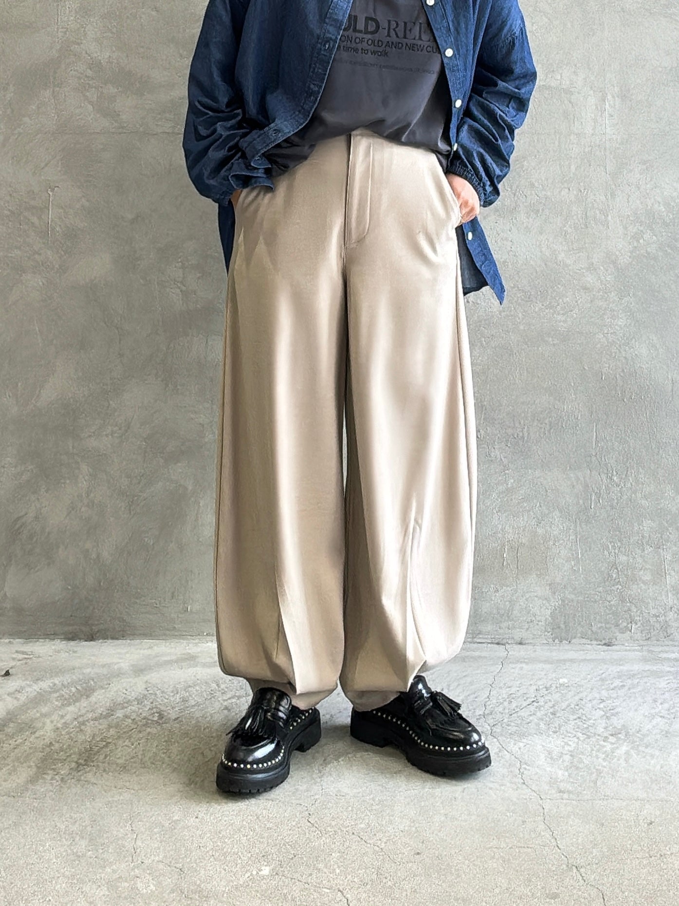 【再入荷】カフタックパンツ／Anna Kerry