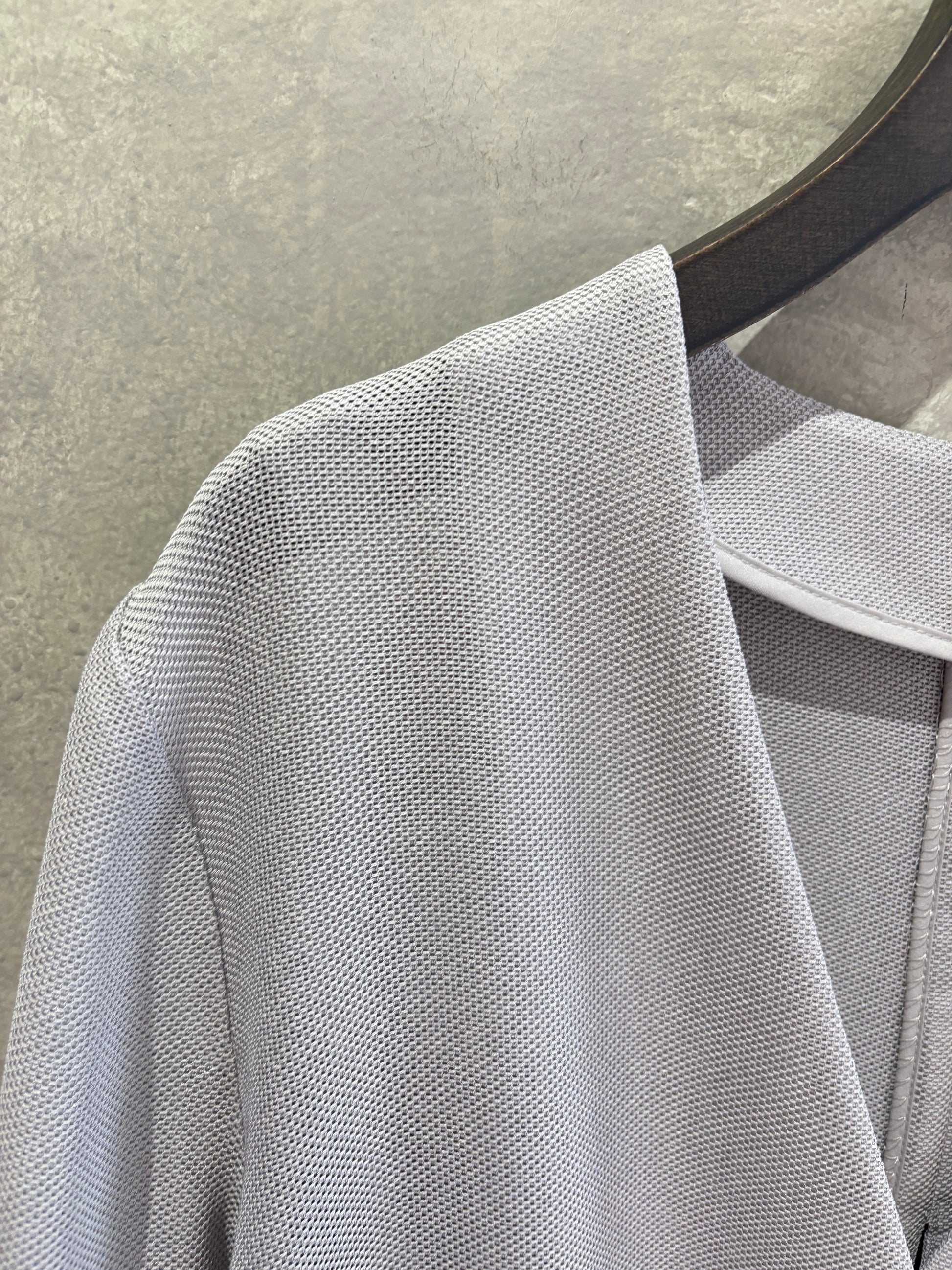 メッシュノーカラージャケット／Dignite collier