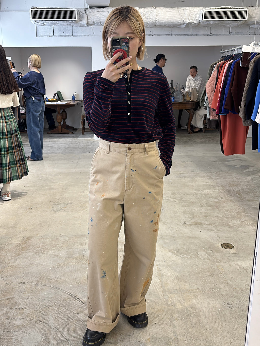 受付終了【予約⚡︎販売】2WAYコーデュロイボーダーヘンリーネックロンT／8651002／LE MÉLANGE／2026 AW #2