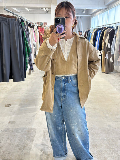 受付終了【予約販売】ECOスウェードベスチェ／8613701／LE MÉLANGE