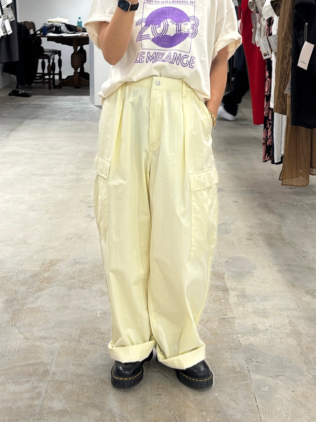 受付終了【予約販売】カーゴパンツ／8623504／LE MÉLANGE／2026 SS#2