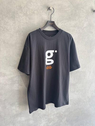 【予約販売】men'sサイズ／"g"フロッキープリントTシャツ／ING