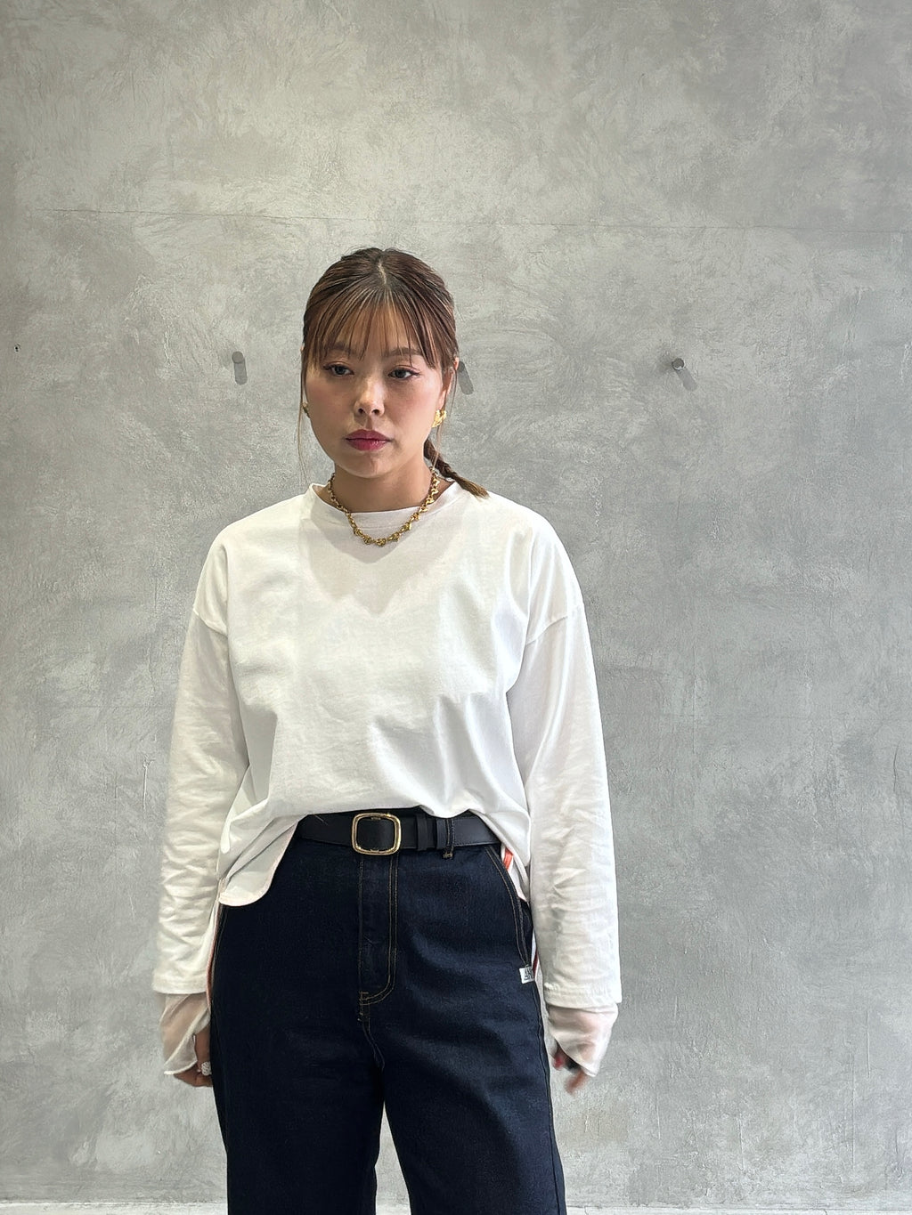 シアードッキング無地ロンT