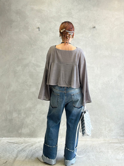 メッシュフレアプルオーバー／Anna Kerry