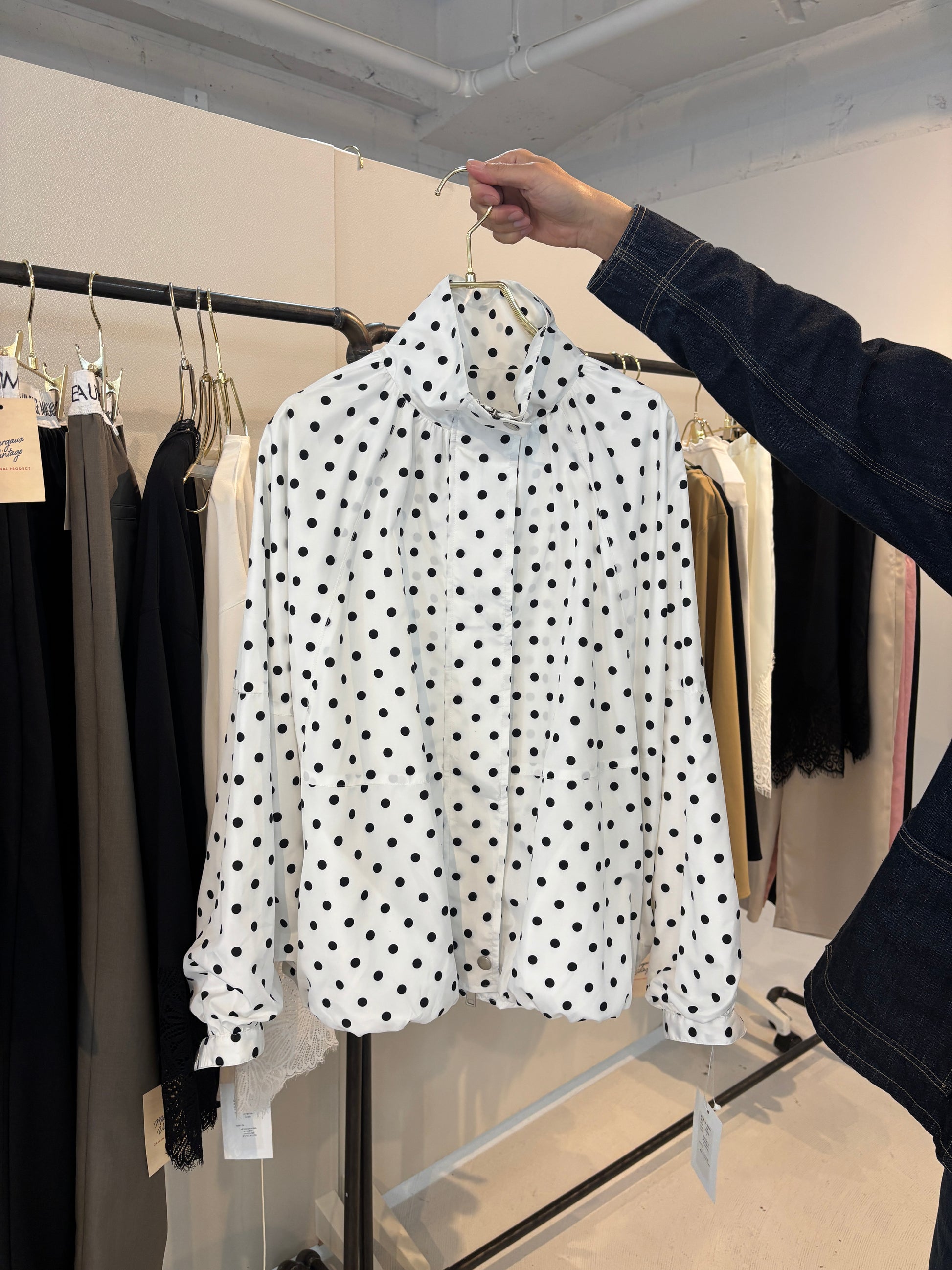 【予約⚡︎販売】ドットブルゾン／MG JK-26096-A／MARGAUX VINTAGE／2026 AW＃1