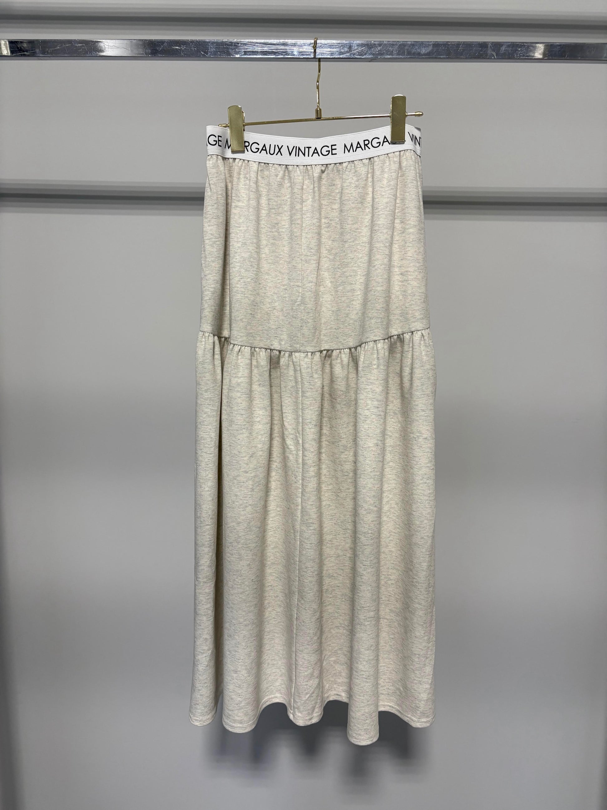 【予約⚡︎販売】ロゴウエストギャザースカート／MG SK-26142-A／MARGAUX VINTAGE／2026 AW＃2