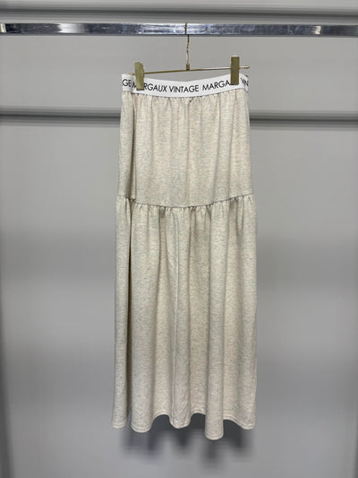 【予約⚡︎販売】ロゴウエストギャザースカート／MG SK-26142-A／MARGAUX VINTAGE／2026 AW＃2