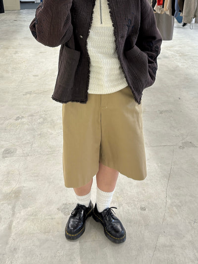 受付終了【予約⚡︎販売】コットンツイルハーフパンツ／#8643502／LE MÉLANGE／2026 AW #1