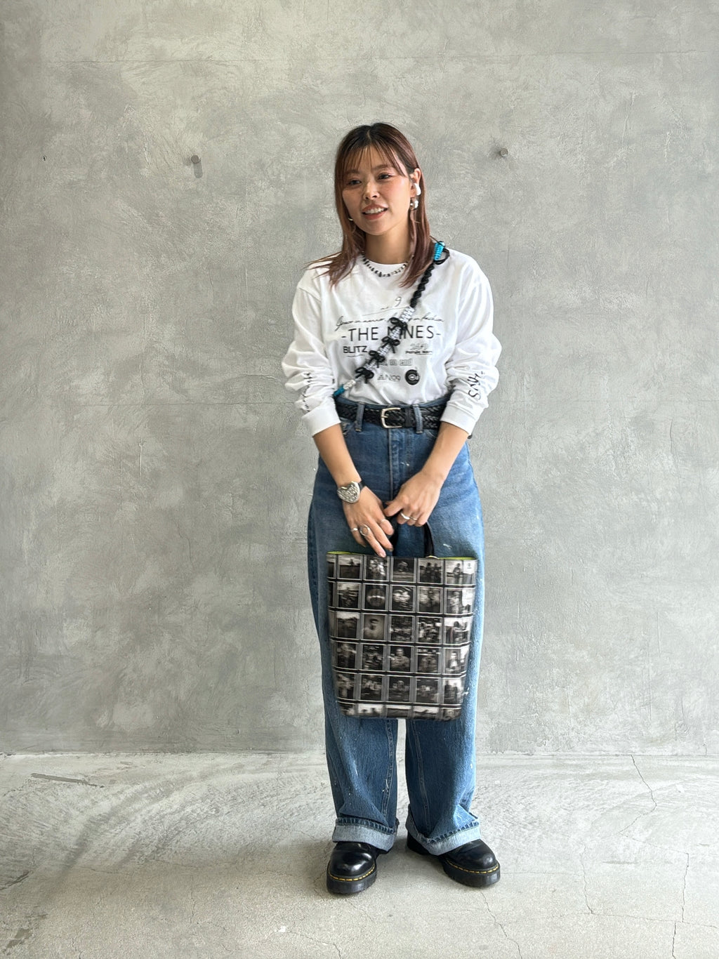 アートプリント２way台形トートバッグ