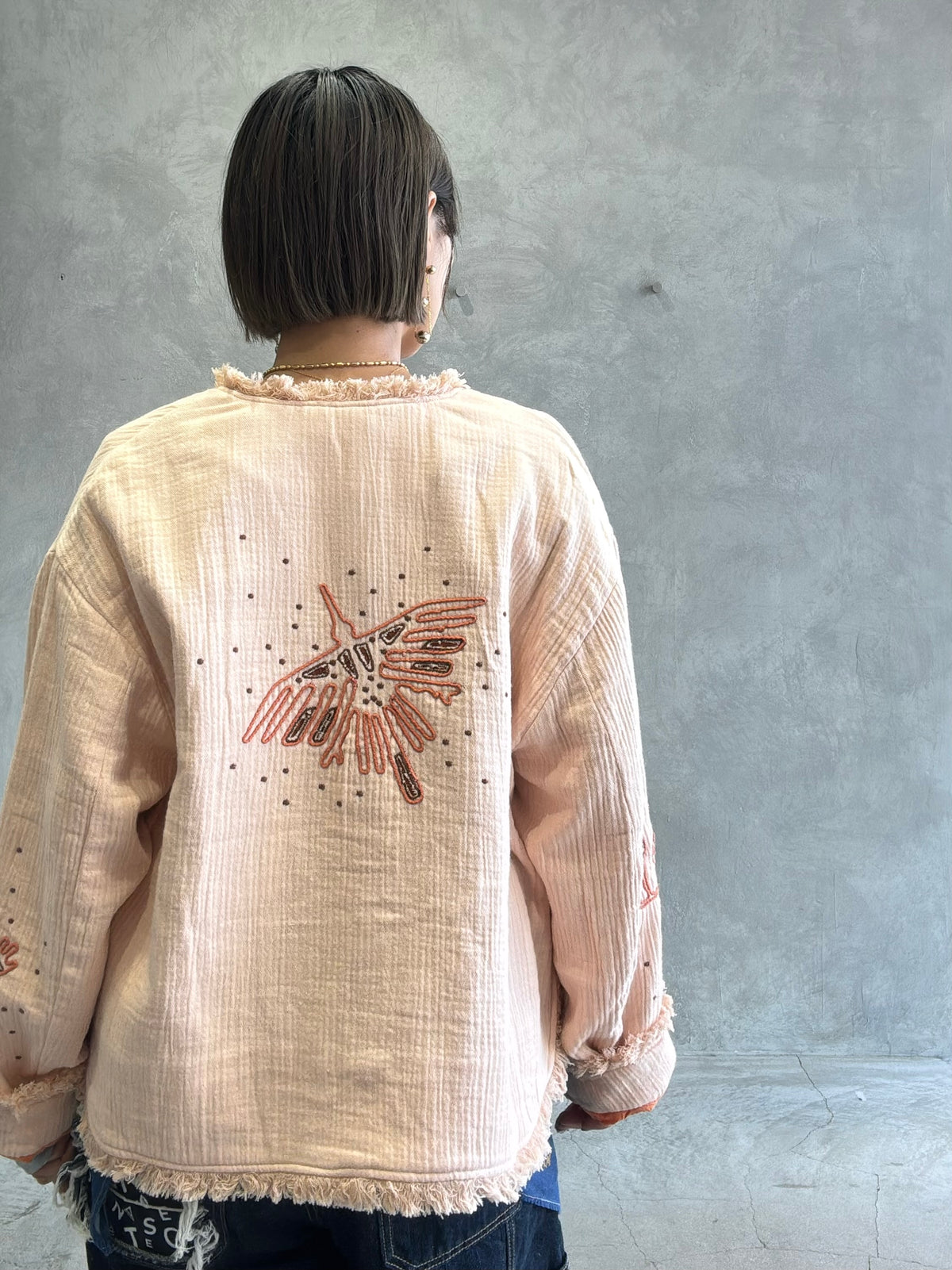 刺繍クルーネックジャケット／#8643804／LE MÉLANGE／2026 AW #1