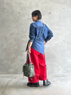 スタンドカラーデニムシャツ（スカーフ付き）／#8643203／LE MÉLANGE／2026 AW #1