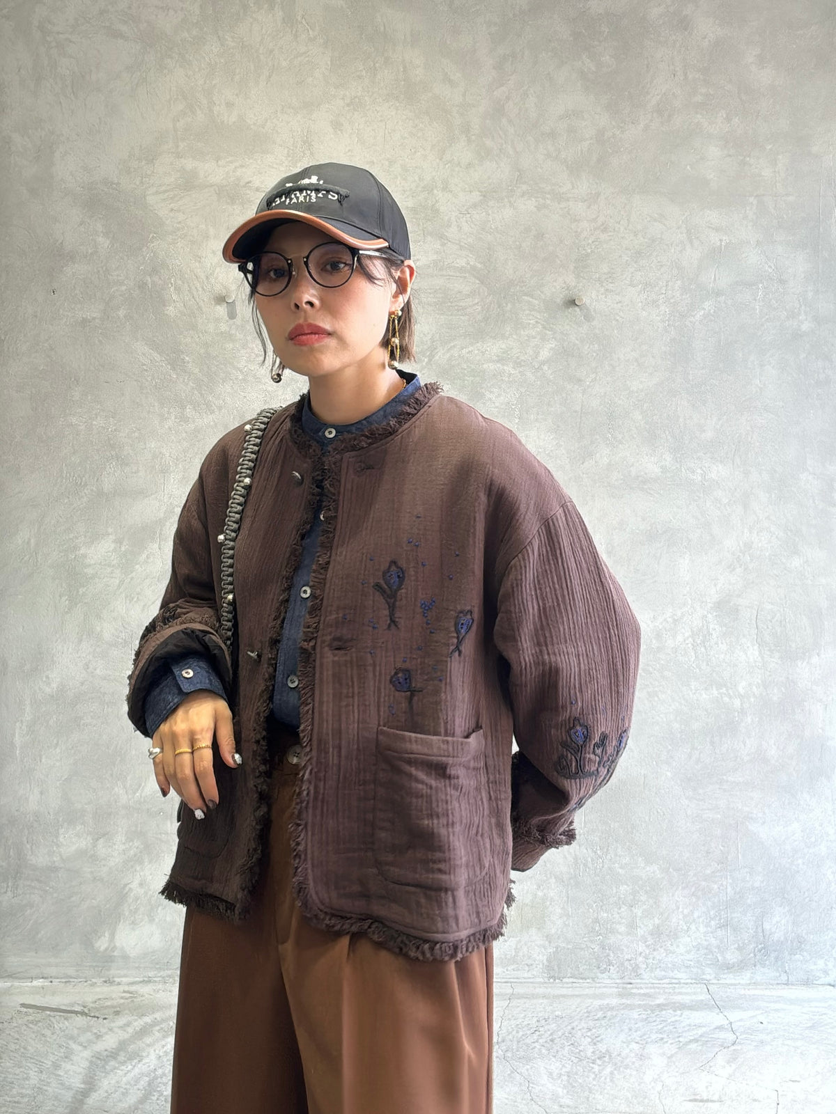 刺繍クルーネックジャケット／#8643804／LE MÉLANGE／2026 AW #1