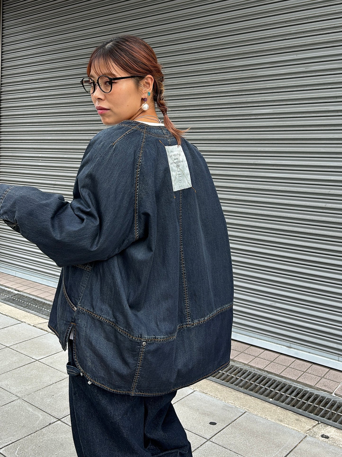 裏キルトダンガリージャケット／ayane