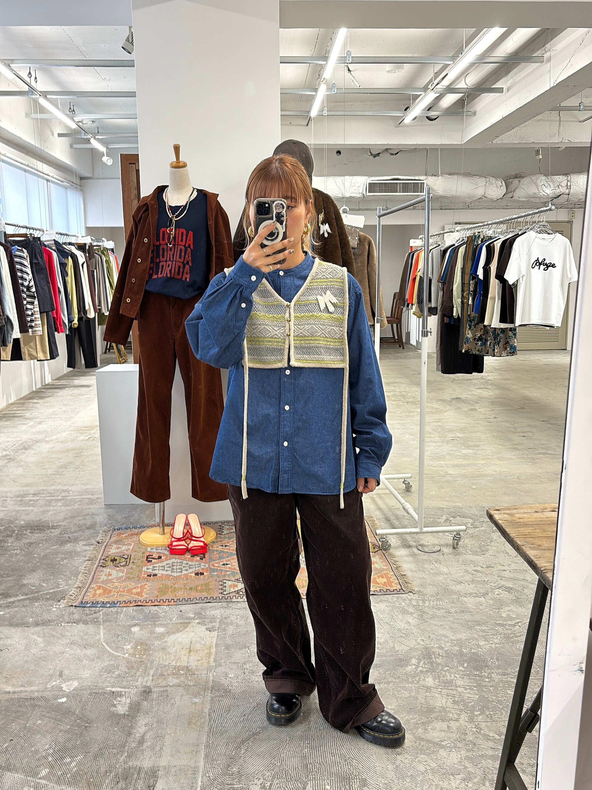 【予約⚡︎販売】ジャガードVネックベスト／#8642701／LE MÉLANGE／2026 AW #1