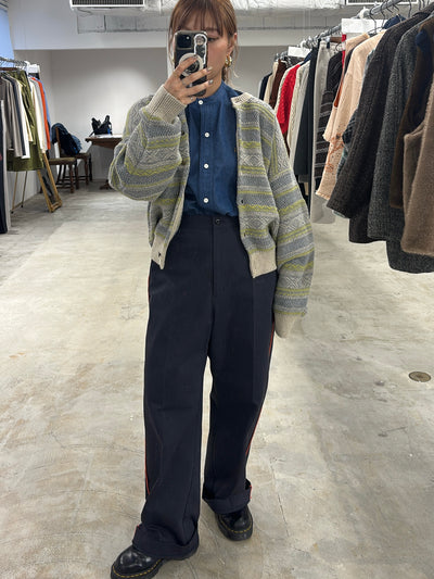 受付終了【予約⚡︎販売】ラインコットンツイルパンツ／#8643503／LE MÉLANGE／2026 AW #1
