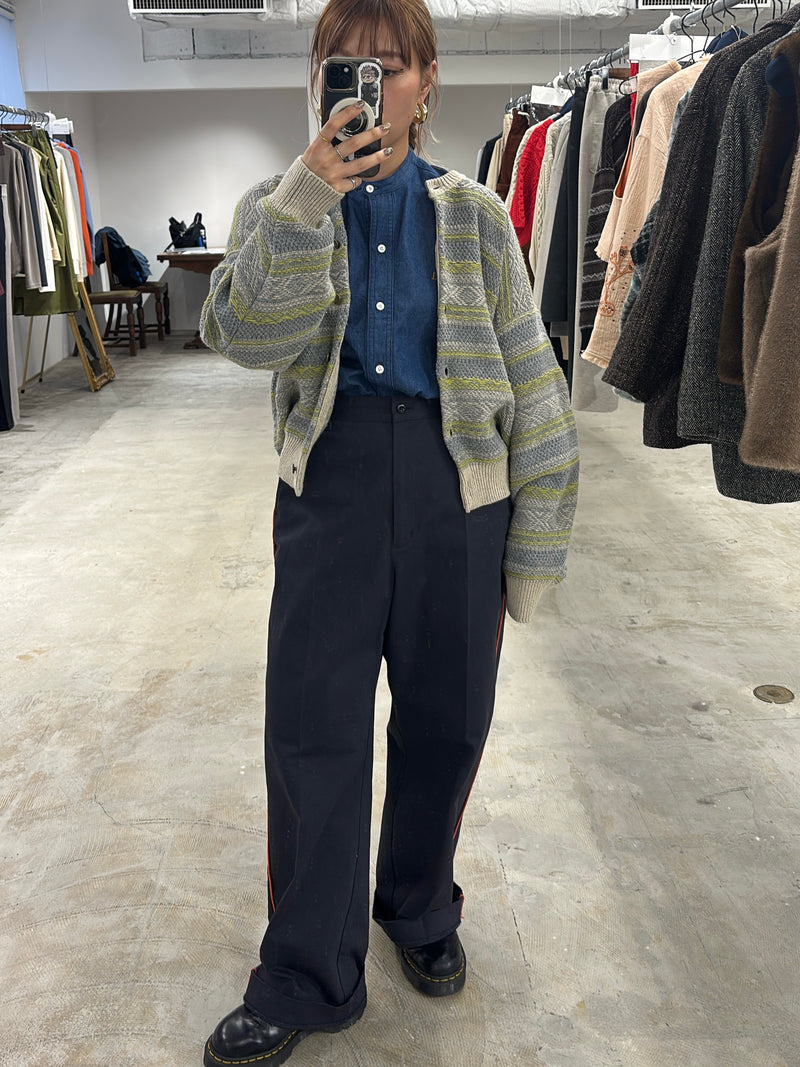 受付終了【予約⚡︎販売】ラインコットンツイルパンツ／#8643503／LE MÉLANGE／2026 AW #1