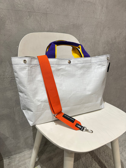 【予約販売】パープル×イエロー（本体：ホワイト）／FACTORY OMOTO／BASIC TOTE