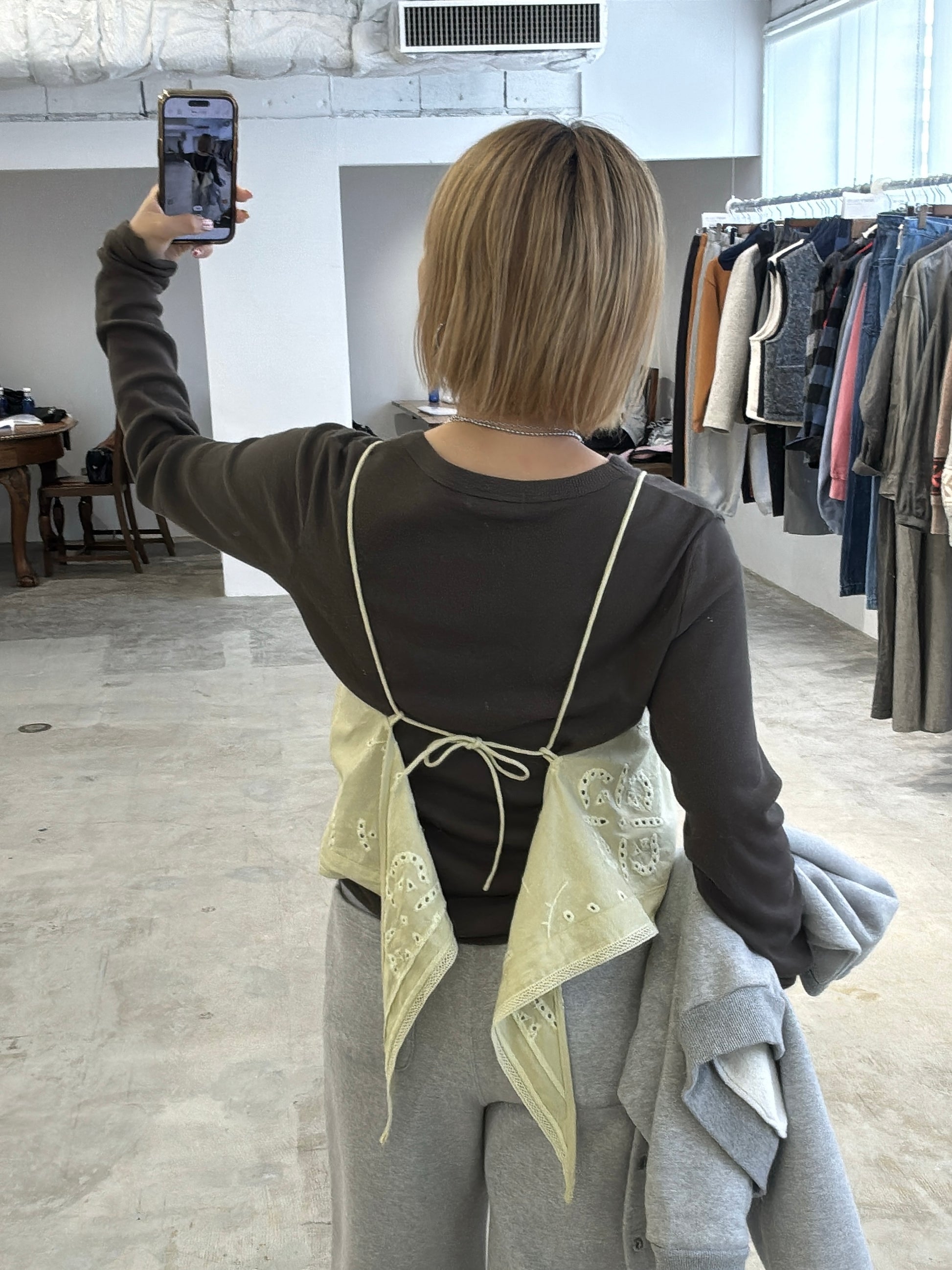【予約⚡︎販売】カットワーク刺繍キャミソール／8663202／LE MÉLANGE／2026 AW #2